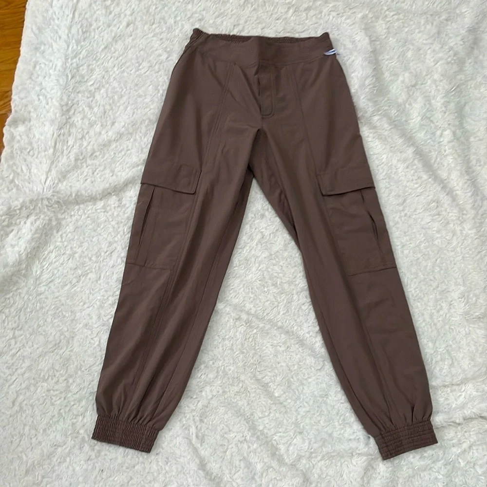Athleta Brown Track Joggers Relaxed Fit